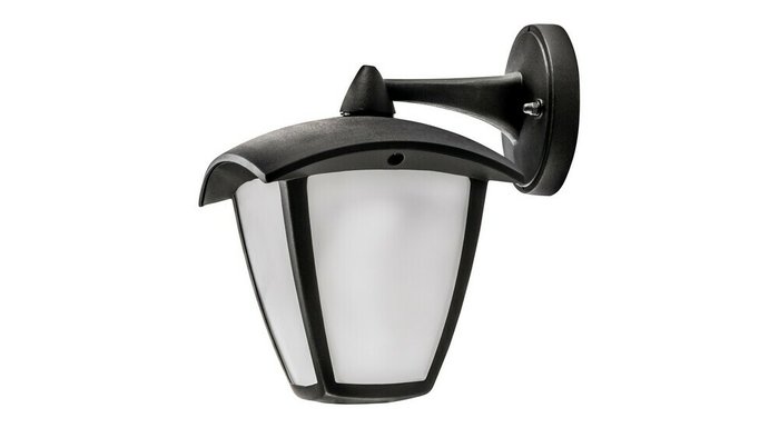 Уличный настенный светодиодный светильник Lampione бело-черного цвета
