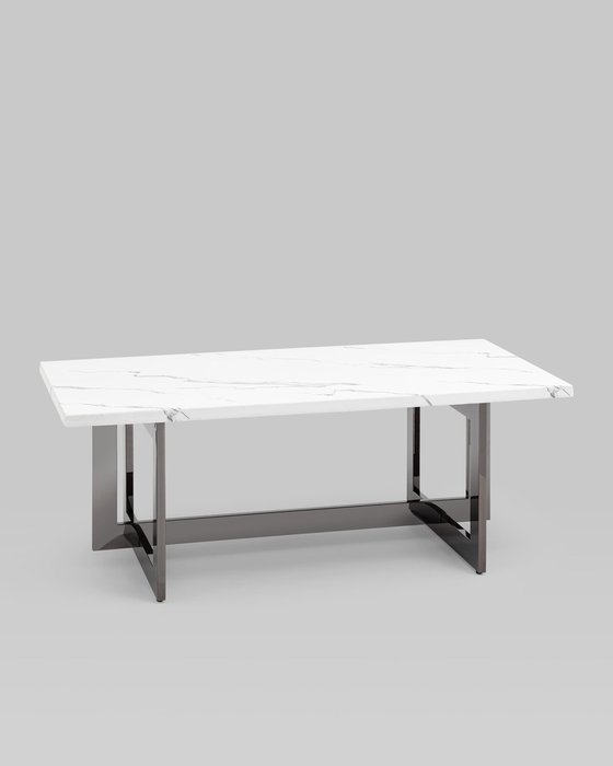 Журнальный столик Нэйтан бело-серого цвета - купить Журнальные столики по цене 42990.0