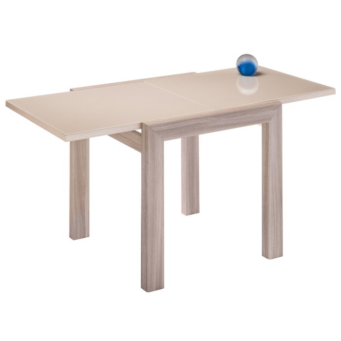 Расклвдной обеденный стол Джендри бежевого цвета - купить Обеденные столы по цене 16100.0
