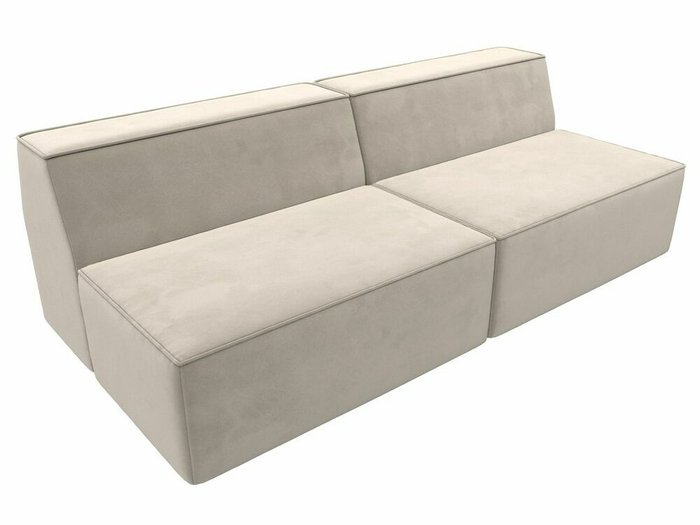 Прямой модульный диван Монс бежевого цвета - купить Прямые диваны по цене 43999.0