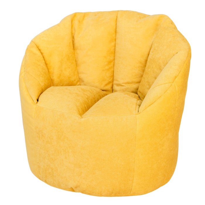 Кресло-пенек Зефир желтого цвета