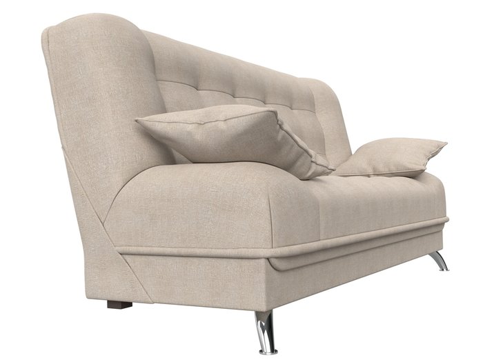Прямой диван-кровать Анна бежевого цвета - лучшие Прямые диваны в INMYROOM