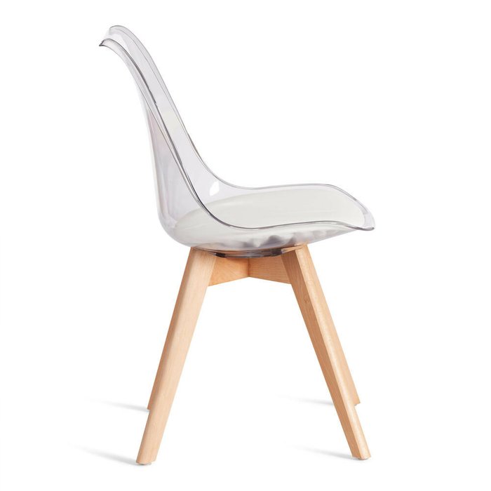 Комплект из четырех стульев Tulip прозрачного цвета - лучшие Обеденные стулья в INMYROOM