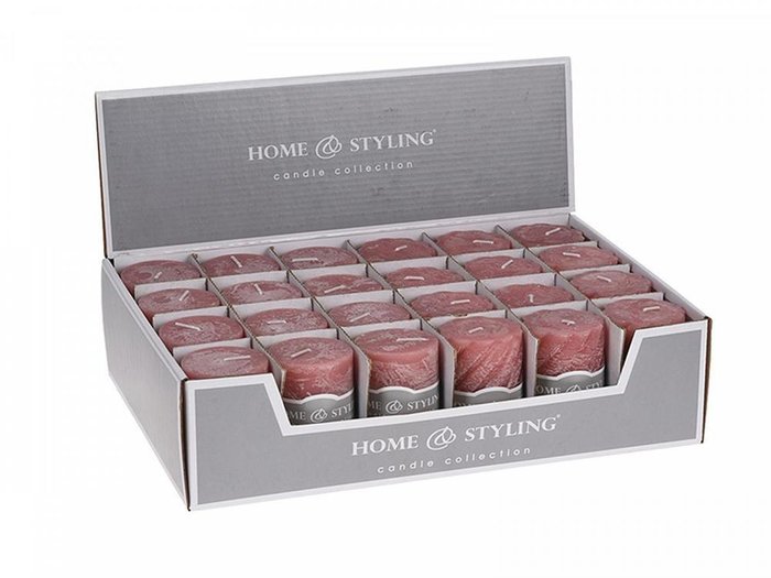 Свеча H&S Rustic розового цвета - купить Свечи по цене 170.0