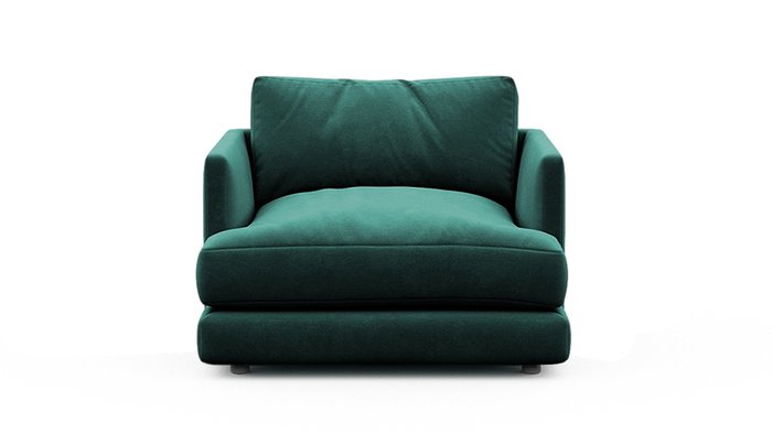 Кресло Ибица темно-зеленого цвета - купить Интерьерные кресла по цене 28618
