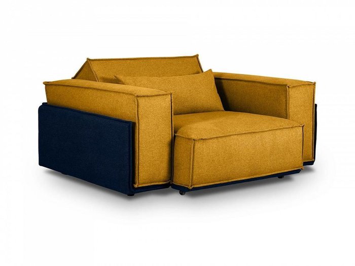 Кресло-кровать Asti сине-желтого цвета - лучшие Интерьерные кресла в INMYROOM