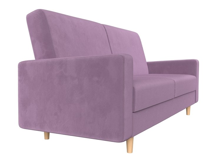 Прямой диван-кровать Бонн сиреневого цвета - лучшие Прямые диваны в INMYROOM
