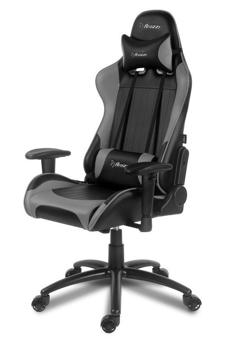 Кресло игровое Verona серо-черного цвета.