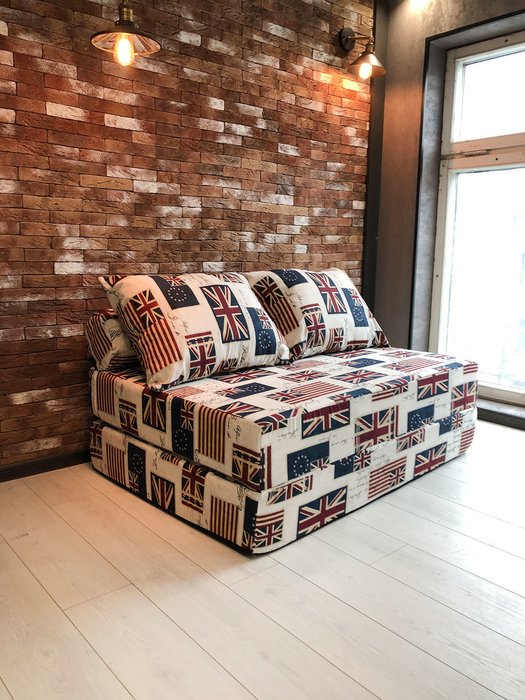 Бескаркасный диван-кровать Puzzle Bag Флаги XL - купить Бескаркасная мебель по цене 20232.0