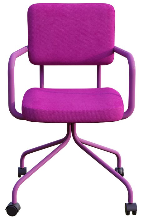 Стул офисный Весна малинового цвета - лучшие Офисные кресла в INMYROOM