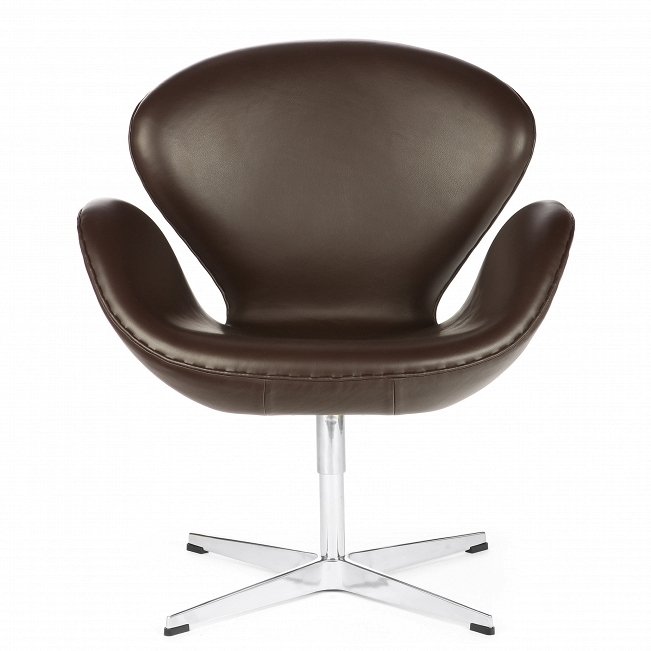 Кресло Swan шоколадно-коричневого цвета