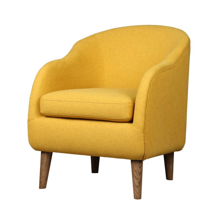 Кресло Cleo Armchair желтого цвета