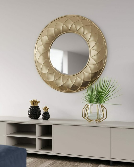 Настенное зеркало ArteL D100 серого цвета - купить Настенные зеркала по цене 62000.0