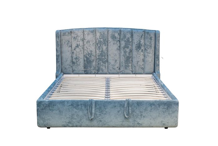 Кровать Odry бирюзового цвета 160х200 c подъемным механизмом  - лучшие Кровати для спальни в INMYROOM