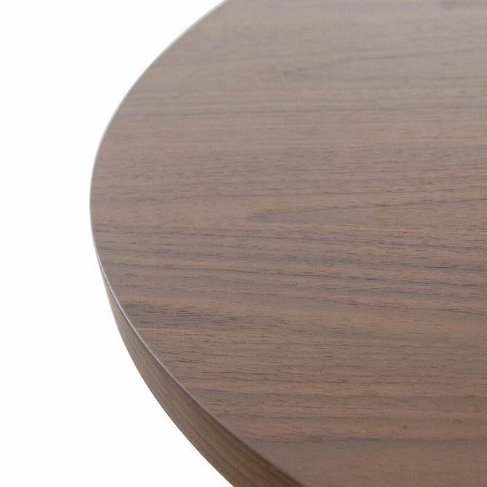 Стол обеденный из шпона орехового дерева Lambro коричневого цвета - лучшие Обеденные столы в INMYROOM