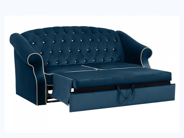 Диван-кровать Boston темно-синего цвета  - лучшие Прямые диваны в INMYROOM
