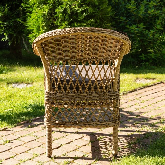 Садовый стул Bracciano пшеничного цвета - лучшие Садовые кресла в INMYROOM