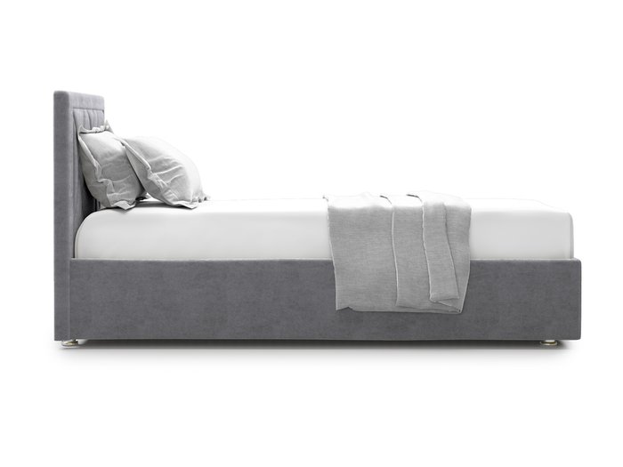 Кровать Premium Milana 3 90х200 серого цвета с подъемным механизмом - лучшие Кровати для спальни в INMYROOM