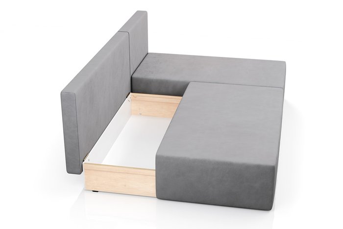 Диван-кровать Корсо LIite серого цвета - лучшие Угловые диваны в INMYROOM