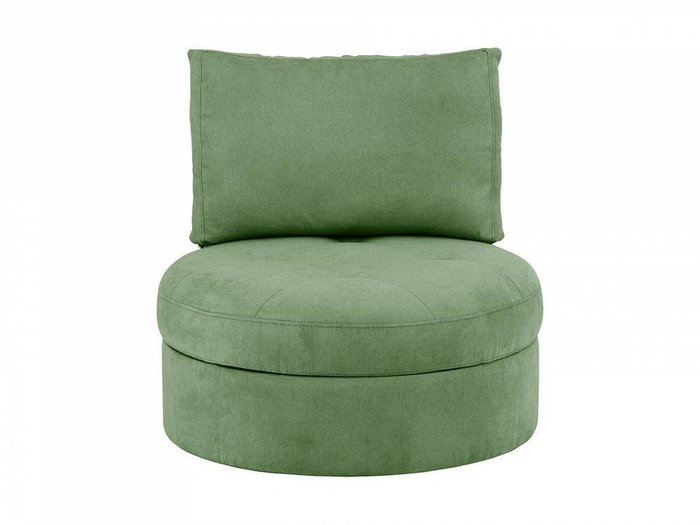 Кресло Wing Round зеленого цвета