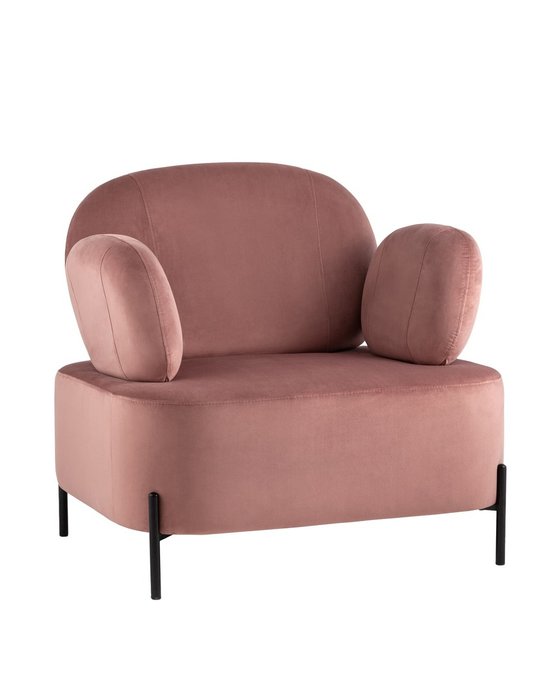 Кресло Кэнди пыльно-розового цвета