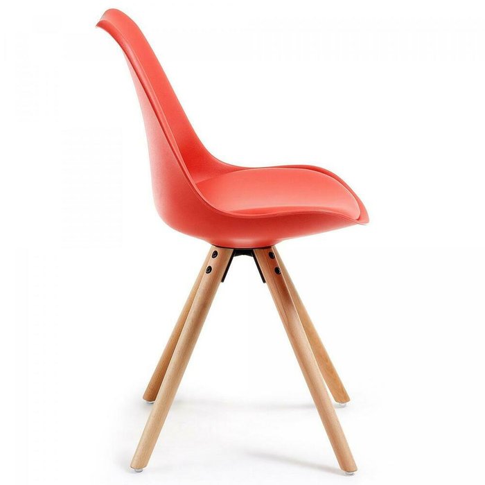 Стул Julia Grup LARS красного цвета - лучшие Обеденные стулья в INMYROOM