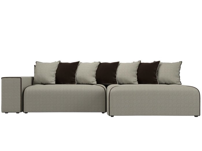 Угловой диван-кровать Кёльн серо-бежевого цвета правый угол - купить Угловые диваны по цене 53999.0