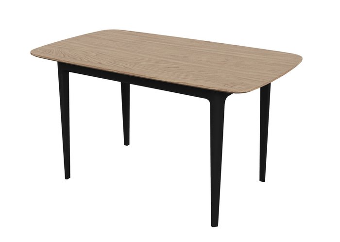 Стол обеденный Tammi 140 бежево-черного цвета - купить Обеденные столы по цене 58900.0