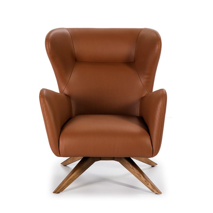 Поворотное кресло из искусственной кожи   - лучшие Интерьерные кресла в INMYROOM