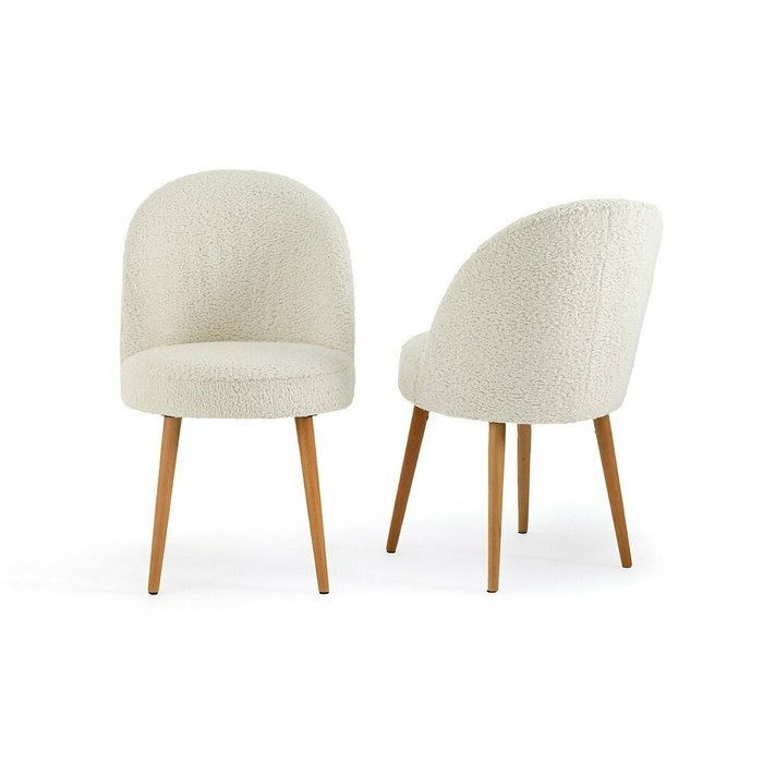 Набор из двух стульев Quilda бежевого цвета - лучшие Обеденные стулья в INMYROOM