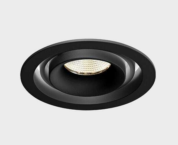 Встраиваемый светильник DE-313 black (металл, цвет черный) - купить Встраиваемые споты по цене 2880.0