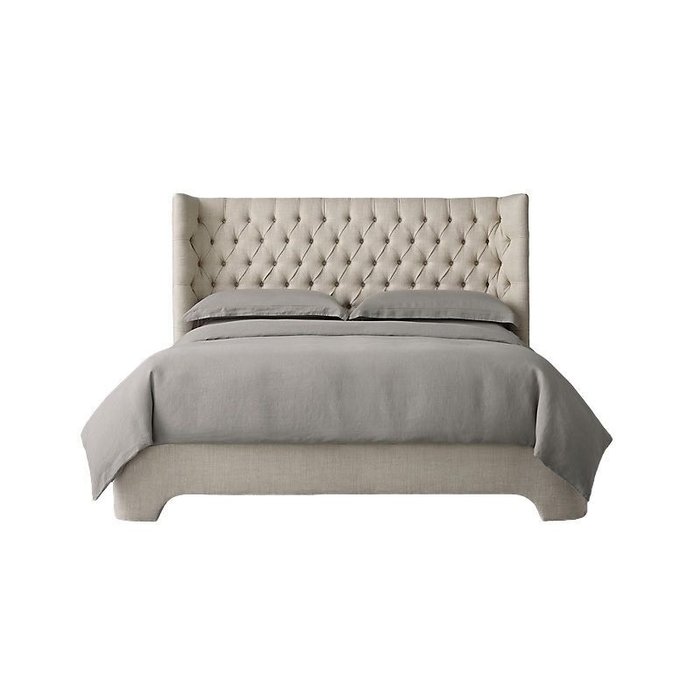 Кровать Atherton Fabric 140х200 бежевого цвета Кровать Atherton Fabric 140х200 бежевого цвета