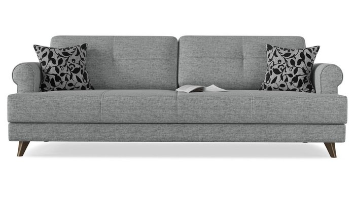 Диван-кровать Мирта Милфорд серого цвета - купить Прямые диваны по цене 33448.0
