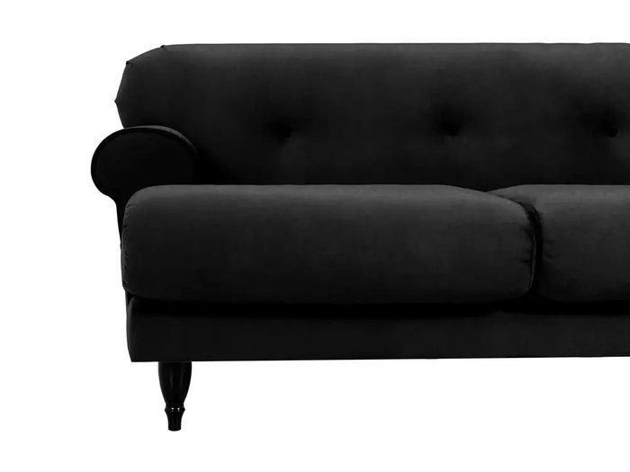 Диван Italia черного цвета  - лучшие Прямые диваны в INMYROOM
