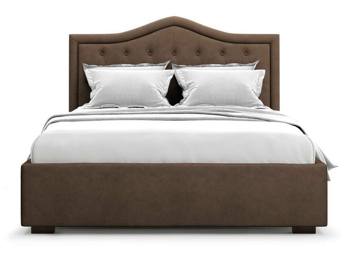 Кровать Tibr без подъемного механизма 140х200 шоколадного цвета