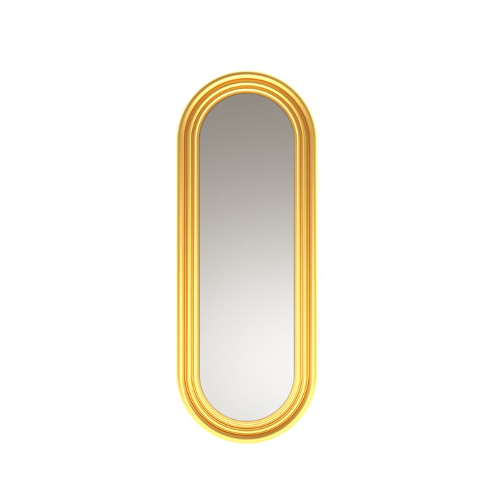 Овальное интерьерное зеркало Оnda rettangolo в декоративной раме