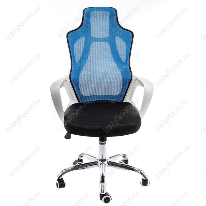 Компьютерное кресло Local черно-голубого цвета - лучшие Офисные кресла в INMYROOM