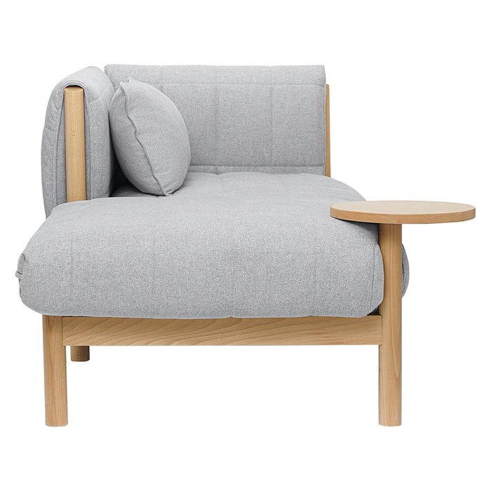 Кушетка-диван Noak светло-серого цвета - лучшие Кушетки в INMYROOM