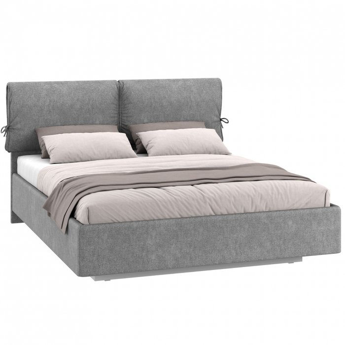 Кровать Duo 160х200 серого цвета с подъемным механизмом Кровать Duo 160х200 серого цвета с подъемным механизмом