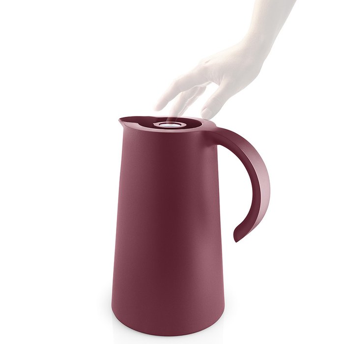 Термокувшин Rise гранатового цвета - лучшие Для чая и кофе в INMYROOM
