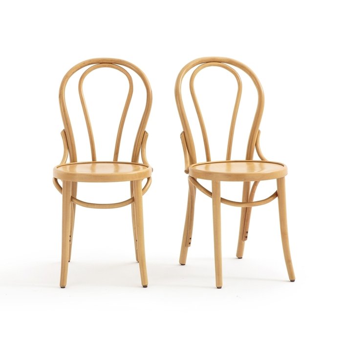 Комплект из двух высоких стульев Bistro бежевого цвета