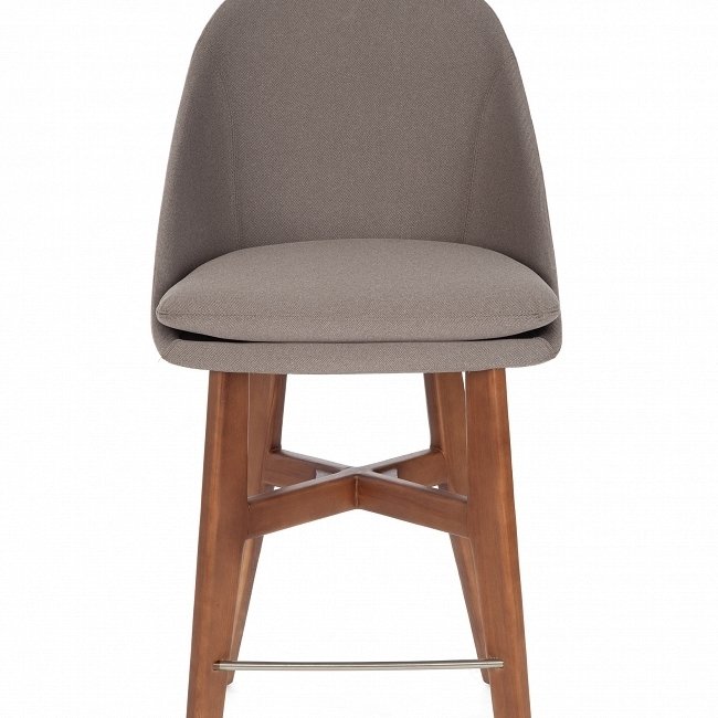 Полубарный стул November темно-серого цвета - лучшие Барные стулья в INMYROOM