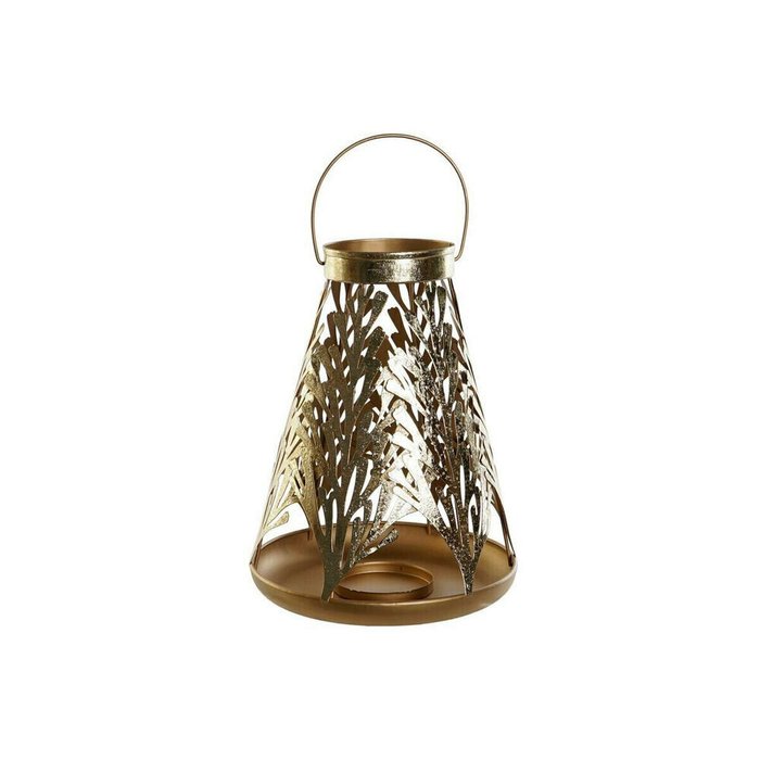 Фонарь DKD Home Decor Позолоченный Металл 25 x 25 x 42 cm