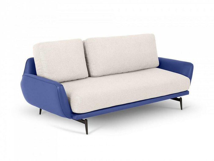 Диван Ispani бело-синего цвета - купить Прямые диваны по цене 91980.0