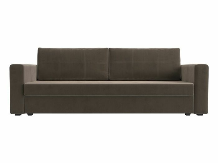 Диван-кровать Лига 006 коричневого цвета  - купить Прямые диваны по цене 28999.0