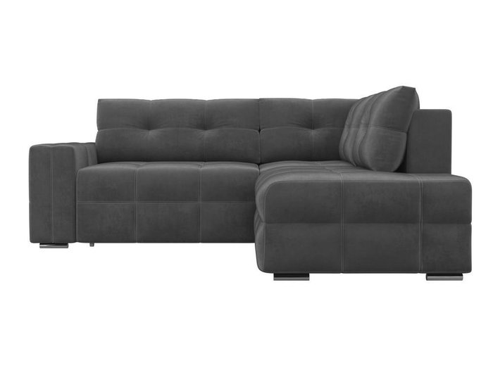 Угловой диван-кровать Леос серого цвета - купить Угловые диваны по цене 55590.0