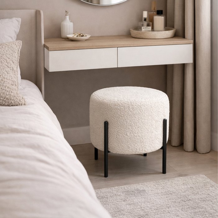 Пуф Маленькая радость молочного цвета - купить Пуфы по цене 10990