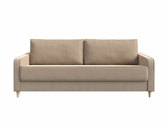 Прямой диван-кровать Варшава бежевого цвета - купить Прямые диваны по цене 58999.0