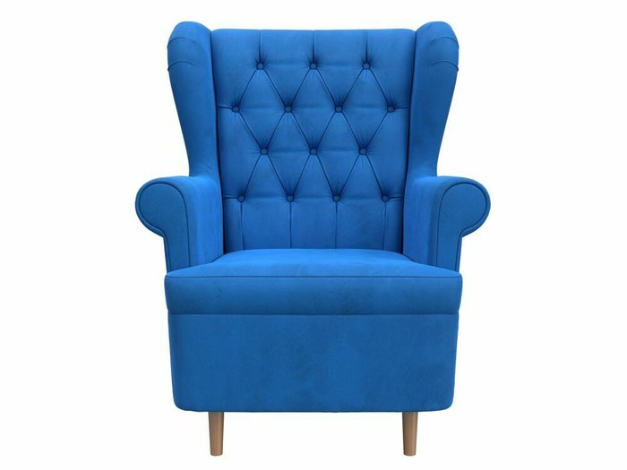 Кресло Торин Люкс темно-голубого цвета - купить Интерьерные кресла по цене 27999.0