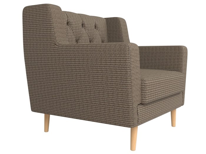 Кресло Брайтон Люкс коричнево-бежевого цвета - лучшие Интерьерные кресла в INMYROOM